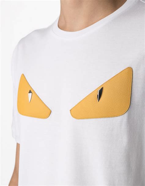 white fendi eyes t shirt|fendi t shirt i offer.